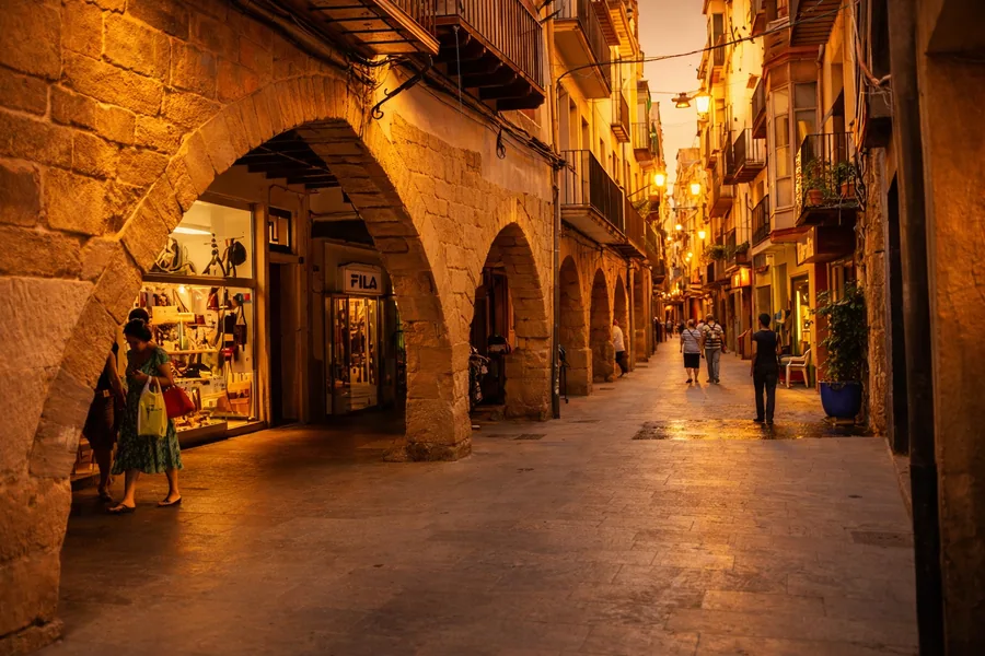 Calles porticadas del centro de Balaguer