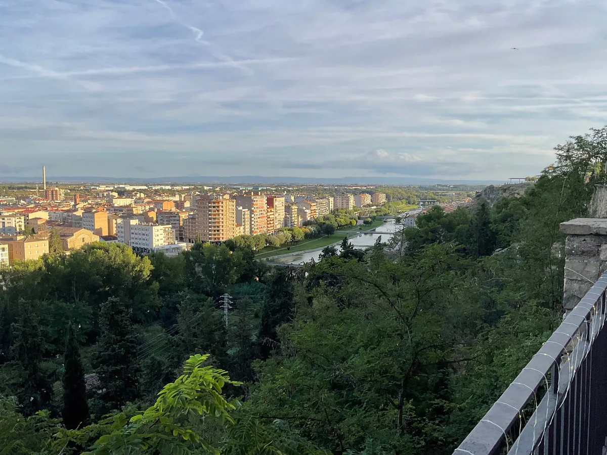 View of Balaguer and the river Segre from the hotel